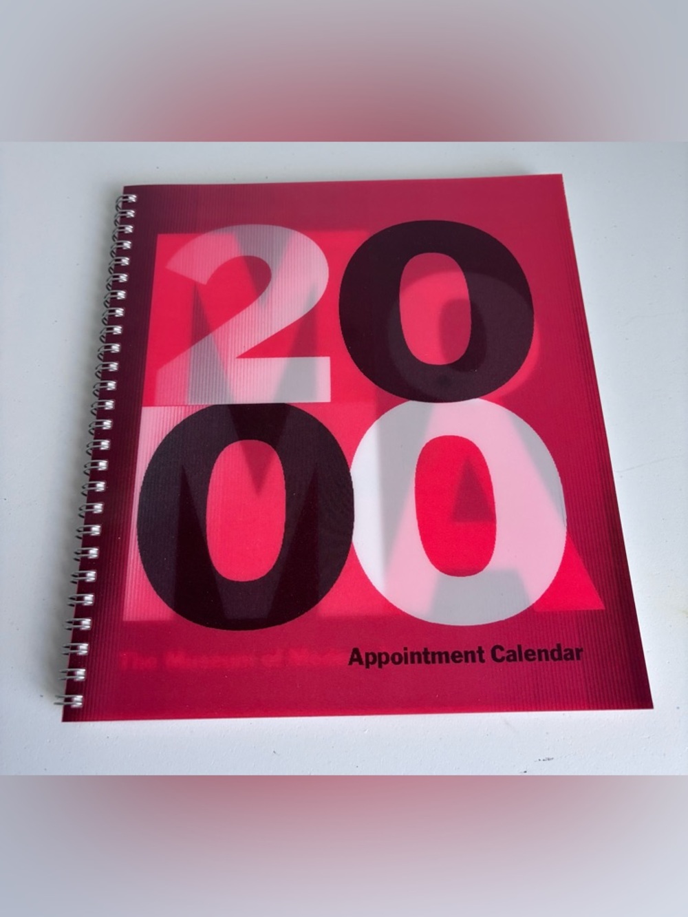 MoMA Museum of Modern Art Red 2000 Appointment Calendar Spiral Notebook